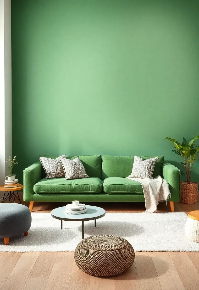 The Role⁢ of Wall Paint in Uniting Green⁢ and Neutral Tones Effectively