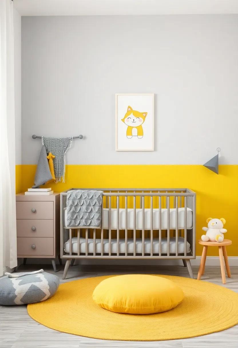 Charming Gray and‌ yellow ⁣Color Palette Selection for a Baby Boy's ‍Nursery