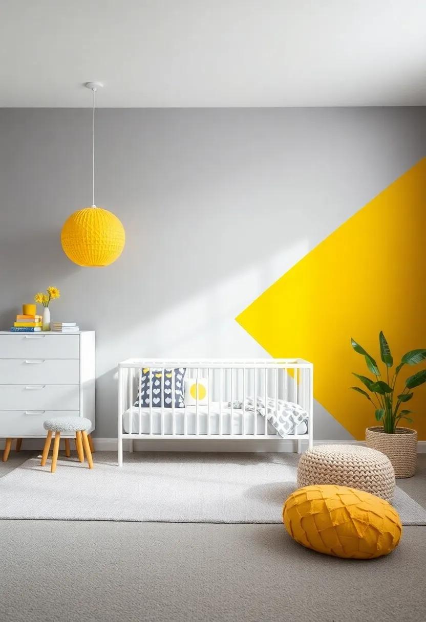 Visual Balance: Combining Patterns ⁢and Solids in⁣ Grey and Yellow Themes