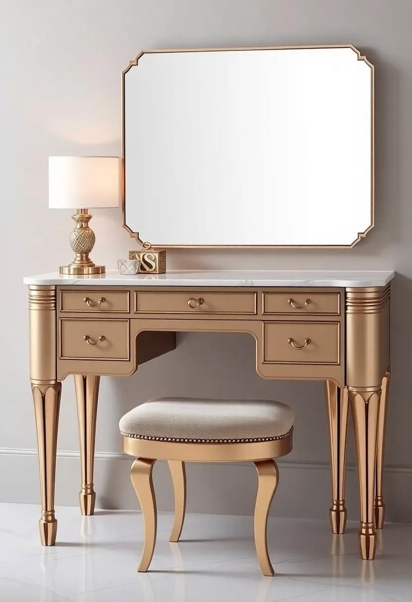 Art ‍Deco Glamour: ⁤Captivating Features ⁢of a Vintage-Inspired Vanity