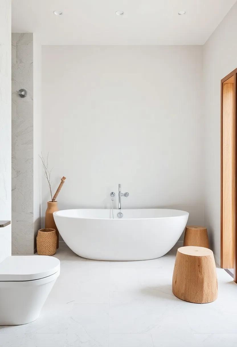 Natural Elements: Incorporating Driftwood and Stone in bathroom Design