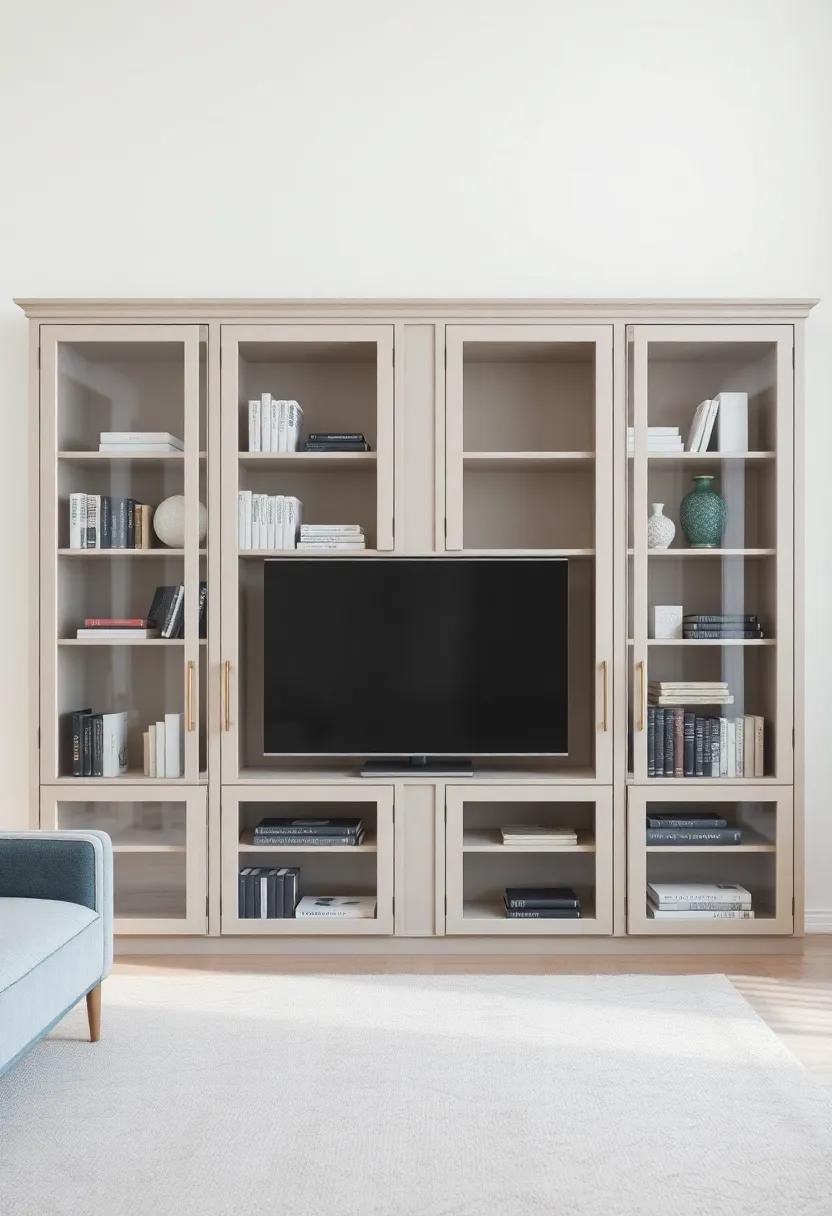 Elevate Your living Room Aesthetic with⁢ elegant Glass-fronted Bookcases