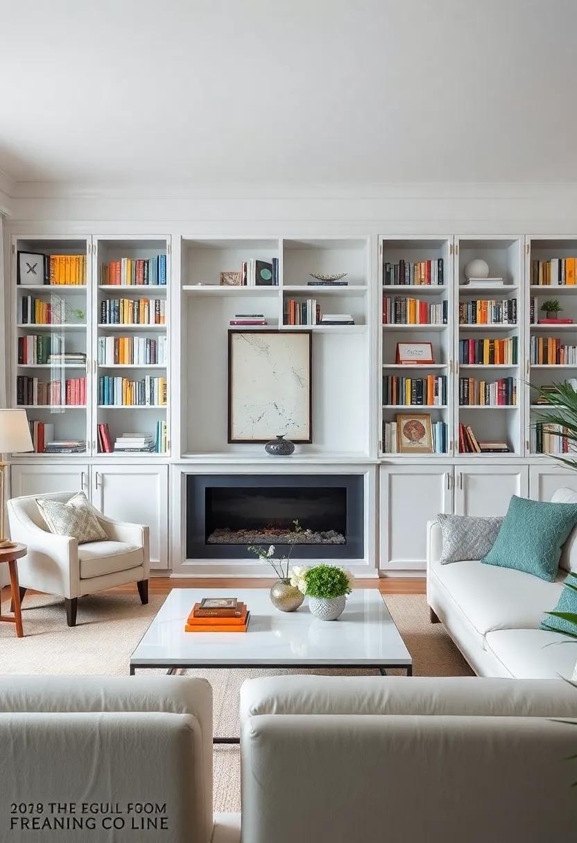 incorporating Colorful Books and Décor in Glass-Encased ‌Spaces