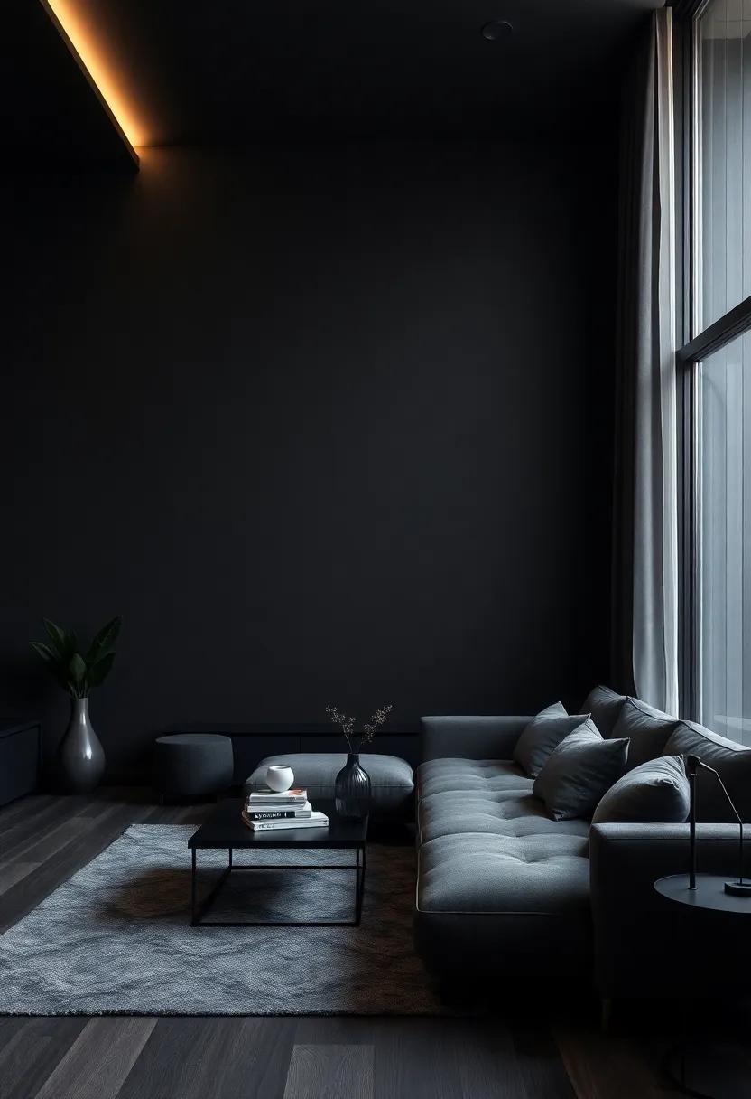 Mood⁣ Lighting: The Effect‍ of ⁣Ambient Illumination on Dark Black Spaces