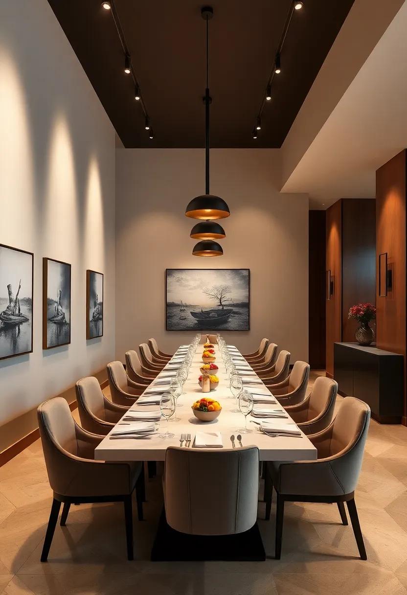 Visual Drama: ‍The Role of Statement Lighting in a Luxury ⁢Dining Experience