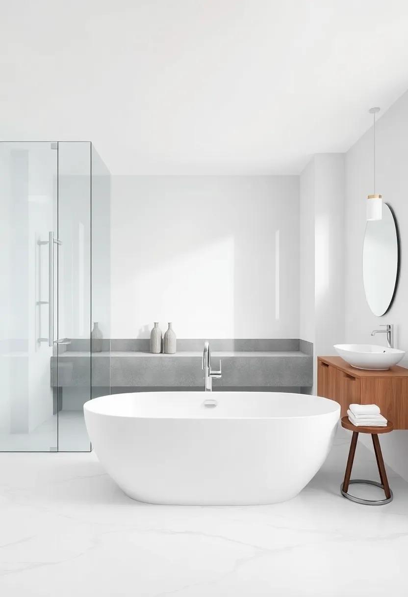 Incorporating Glass Bathtubs ⁣for a Unique Focal Point