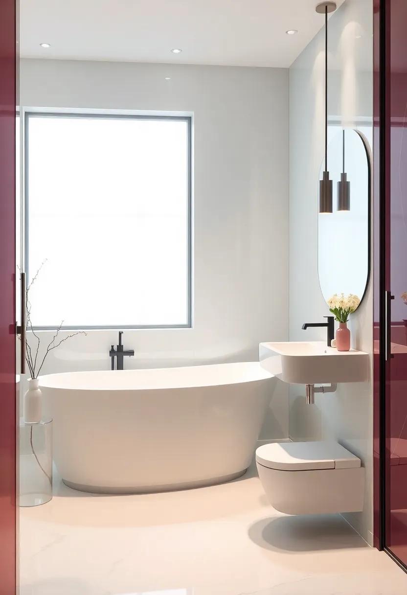 Infusing ⁢Color with Tinted Glass Elements in Bathroom Decor