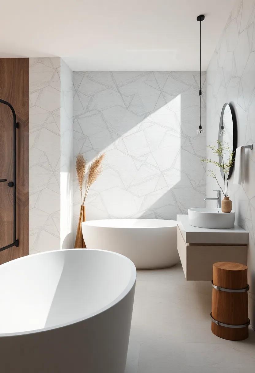 Harmonizing​ Glass Elements with Natural Textures for Serenity