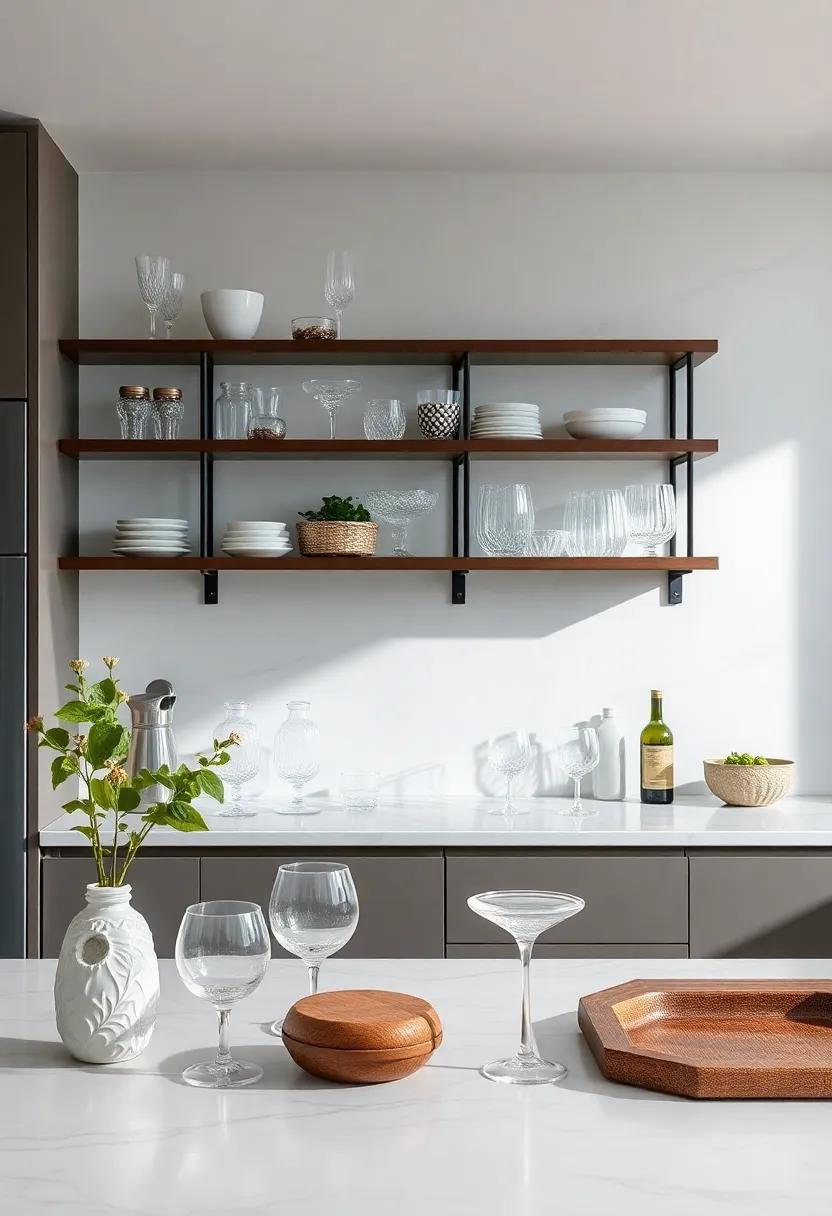 The Art⁣ of⁤ Display: Showcasing Glassware and‌ Accents with‍ Elegance