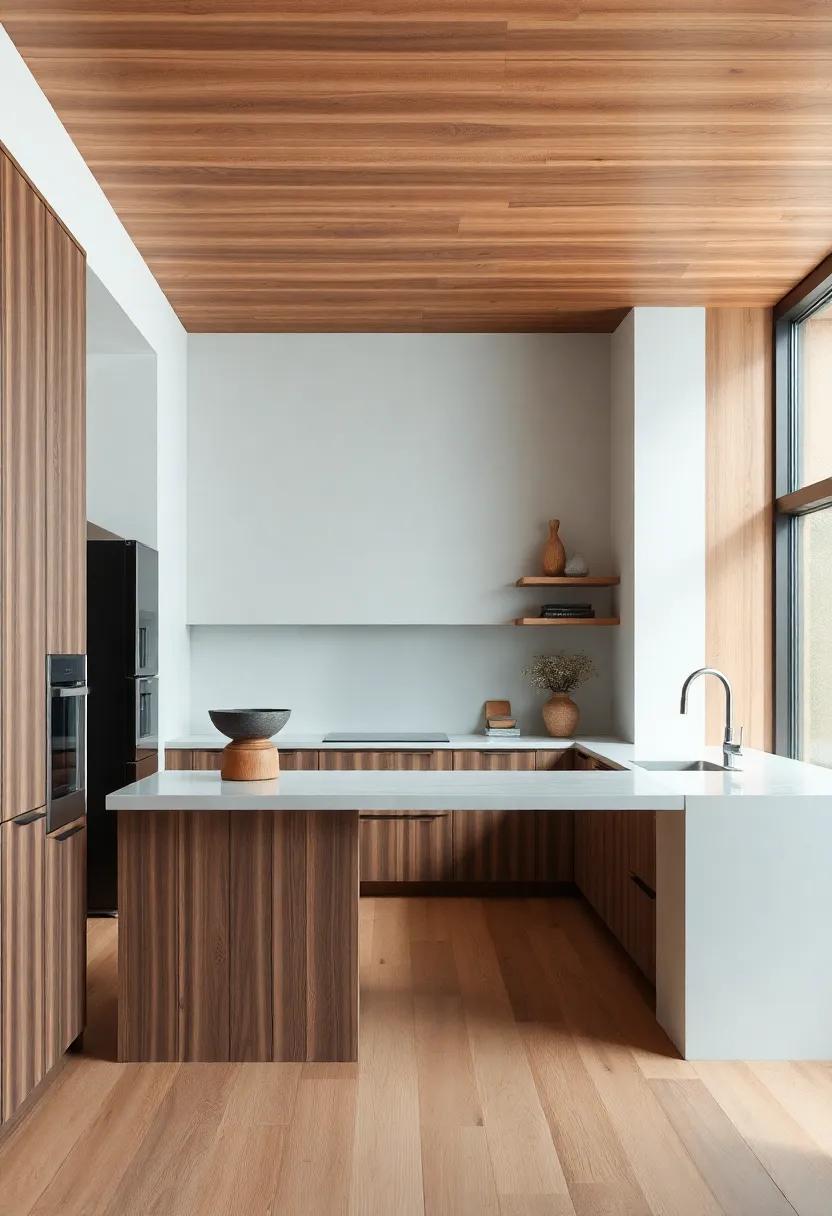 The Contrast of ⁤Light and Dark Woods in Kitchen Decorating