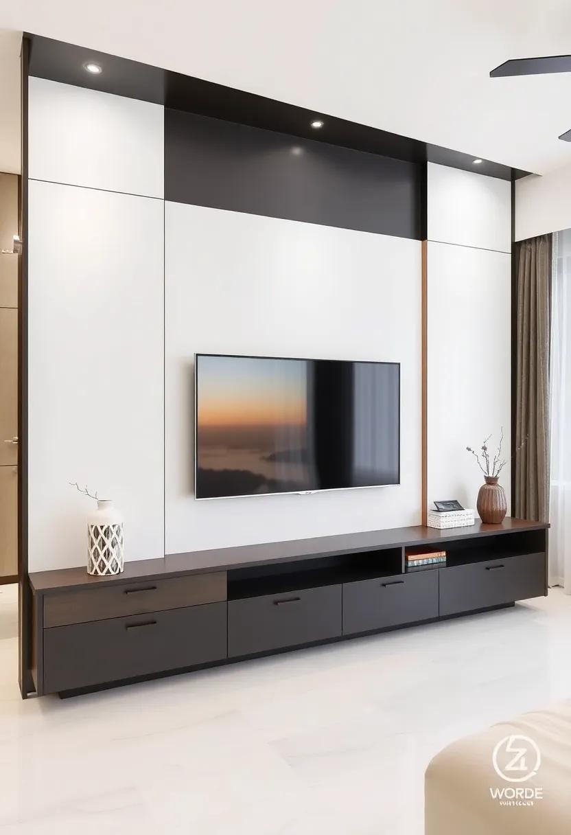 Creating Focal Points with Stylish⁣ TV⁣ Unit Arrangements