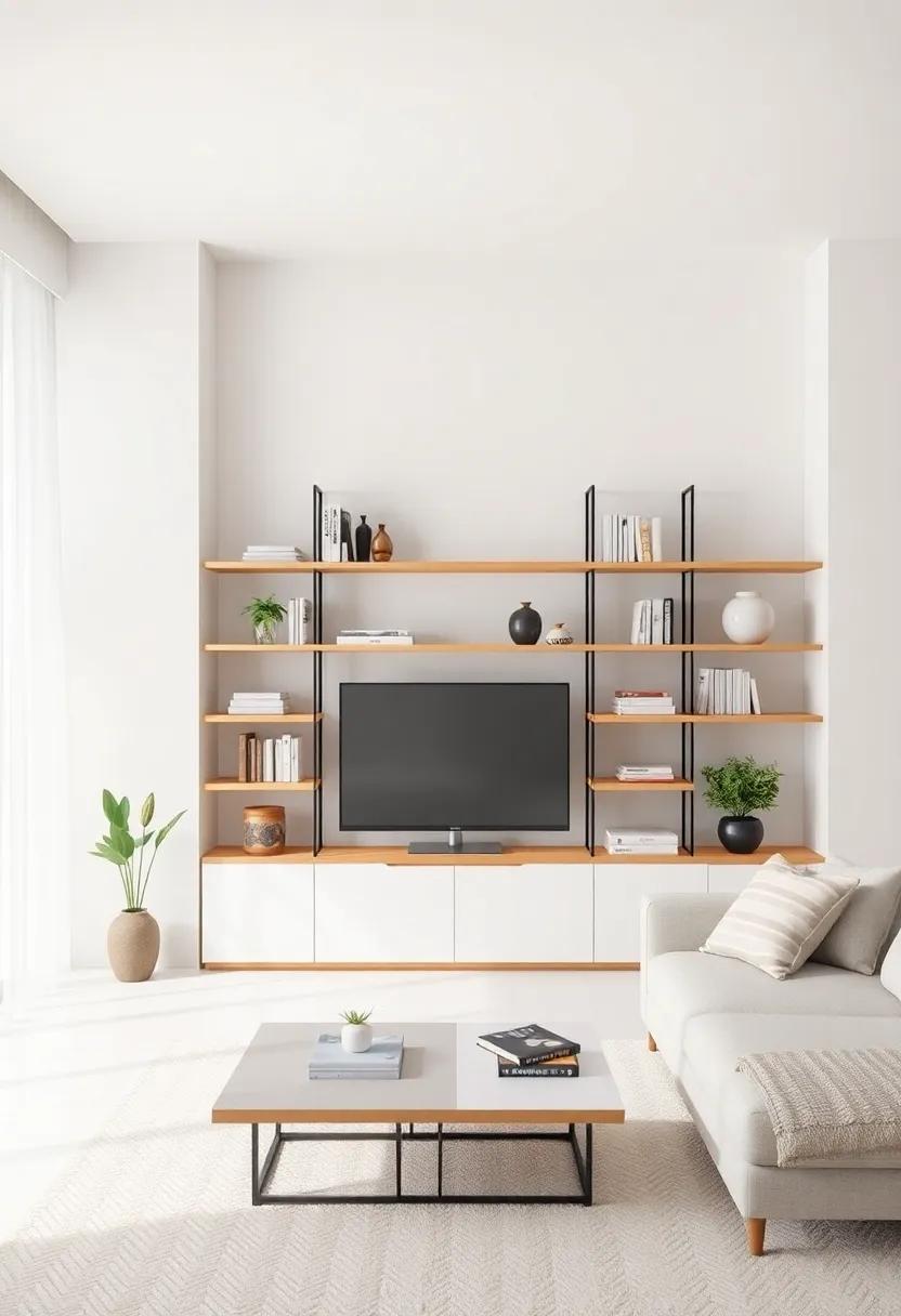 Choosing the Right Location: Optimal Spaces for open shelving in Your Living Room