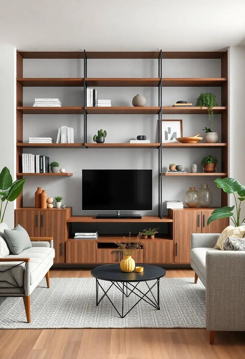 Creating Visual Balance: Pairing Open Shelving with ​Furniture Arrangements