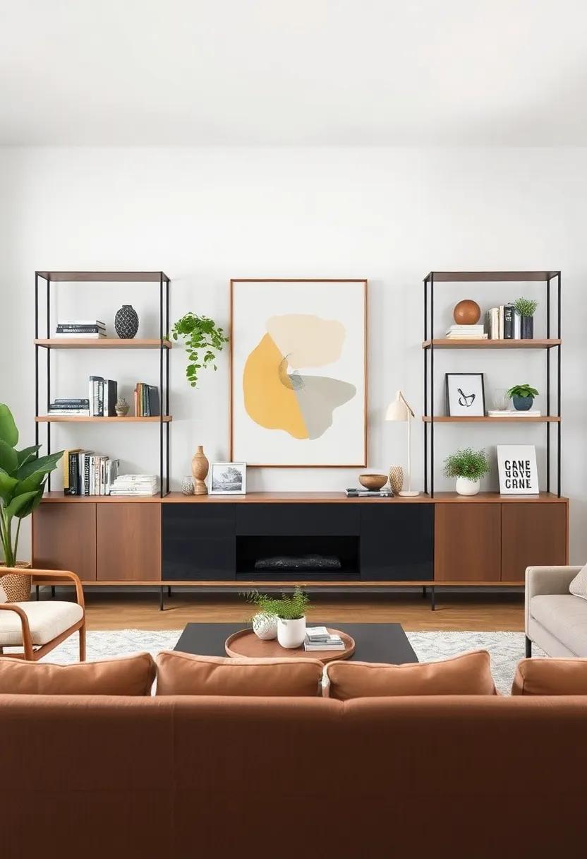 Incorporating Artwork: Enhancing Open Shelving with Unique Pieces