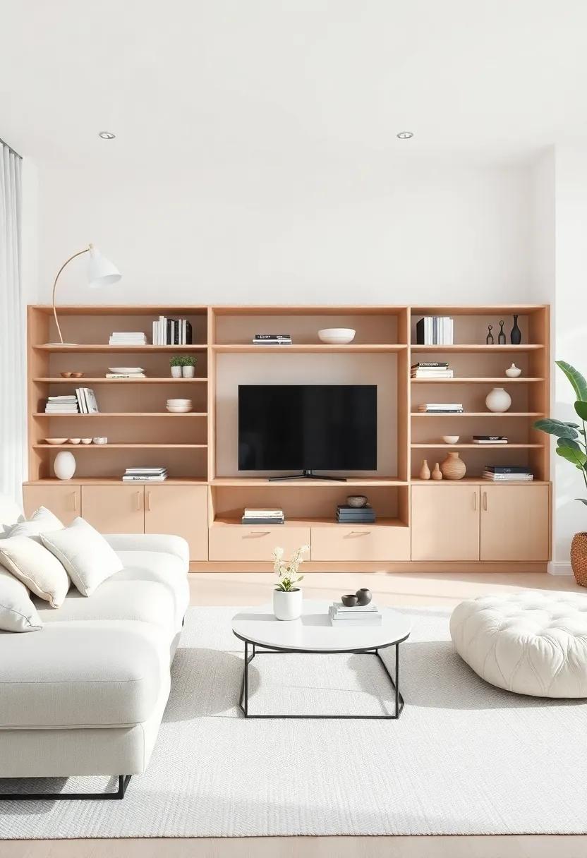 Open Shelving and Minimalism: A⁢ Chic Approach to Living ‌Room Décor