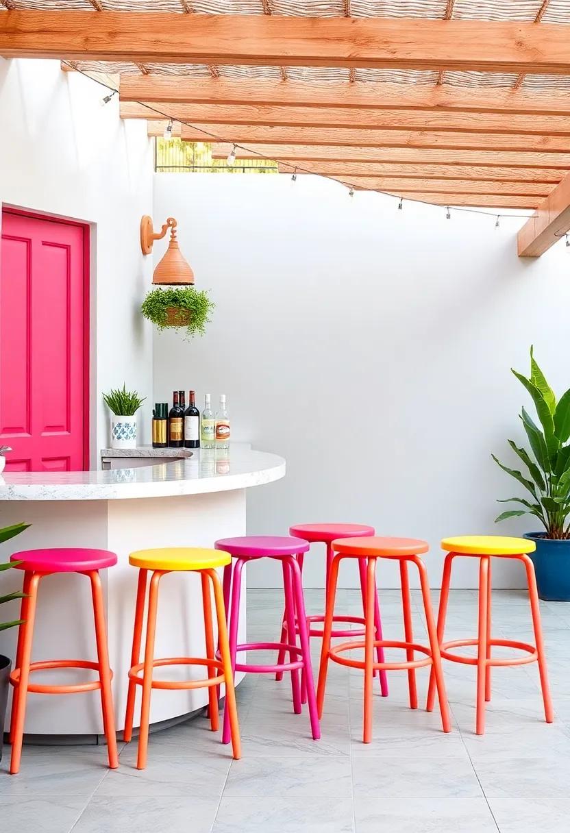 Colorful Accents: Choosing‍ Bar Stools⁢ That Brighten Up⁤ Your Outdoor Setting