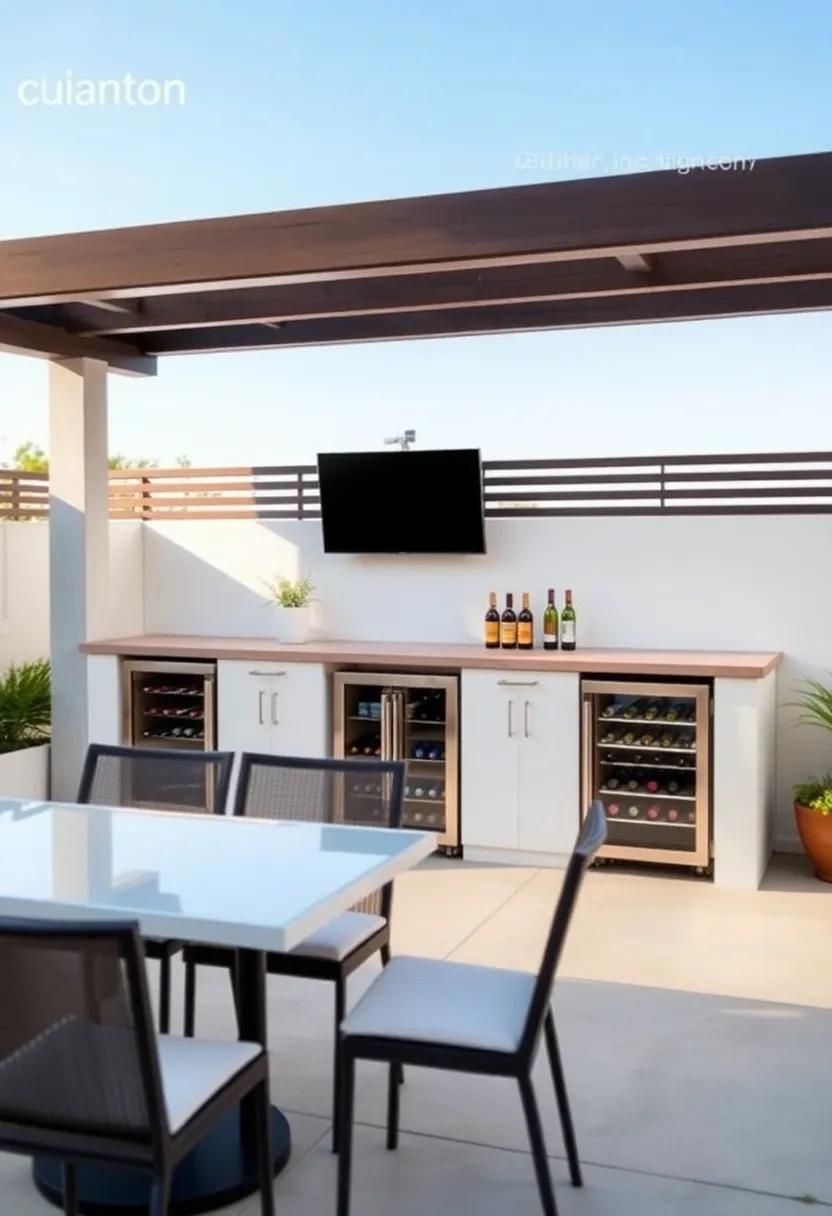 Chic Patio Bar Designs That Elevate​ Outdoor Spaces with⁣ Built-In Wine Coolers