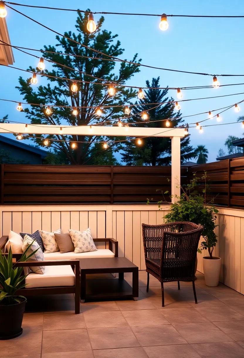 Illuminate Your Evening Gatherings with String Lights‌ Above ​Your ‍Patio