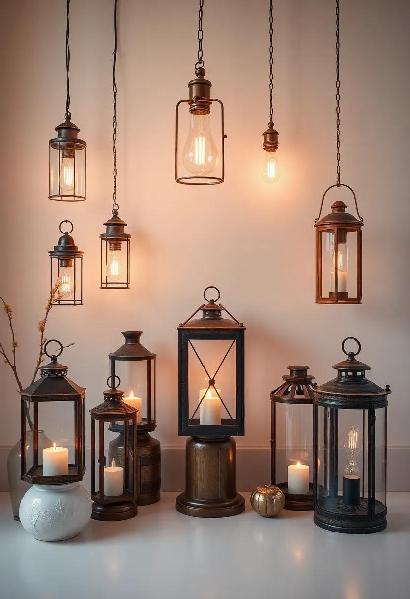 Captivating Arrangements: Showcasing a Collection of Lanterns