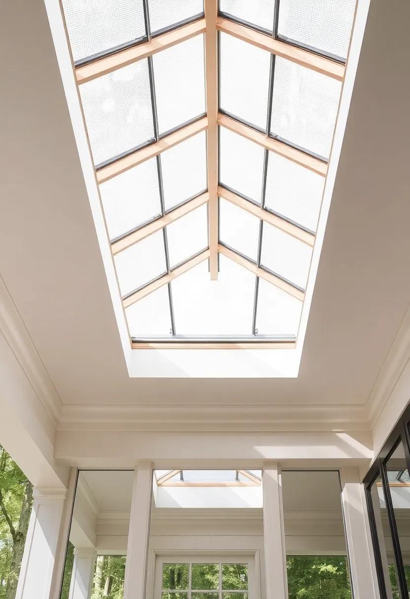 Utilizing Natural Elements: Wood,Glass,and Metal in Porch ‍Skylight Design