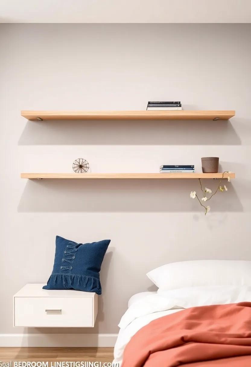 Dressing Up a Small ⁣Bedroom with Chic Floating⁤ Shelves