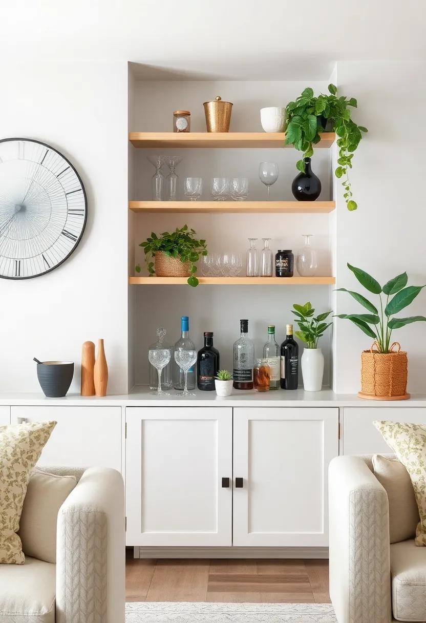 Embellishing Your Space With plant Accents Alongside Bar ⁤Essentials