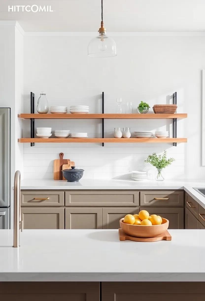 Open Shelving:⁣ Showcasing Beauty and Practicality in⁣ Kitchen Design