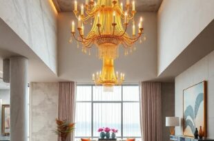 29 Glamorous Golden Chandeliers Elevating Luxury Interiors to New Heights