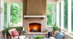 25 Cozy Ideas for Your Dream Screened Porch with Fireplace: Embrace Indoor-Outdoor Living