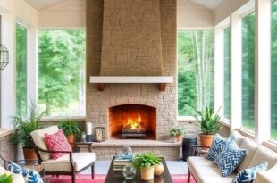 25 Cozy Ideas for Your Dream Screened Porch with Fireplace: Embrace Indoor-Outdoor Living