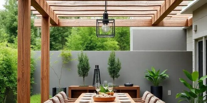 Transform Your Outdoor Space: Creating a Rustic-Style Pergola Dining Oasis