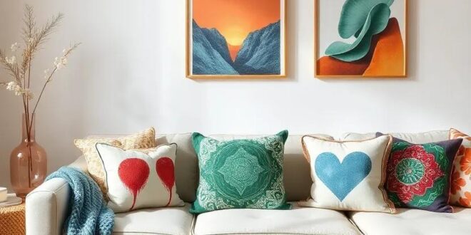 Transform Your Space: Embrace Eclecticism with Artistic Throw Pillows