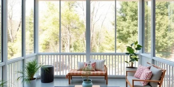 25 Tranquil Ideas for Creating Your Perfect Screened Porch for Yoga and Meditation