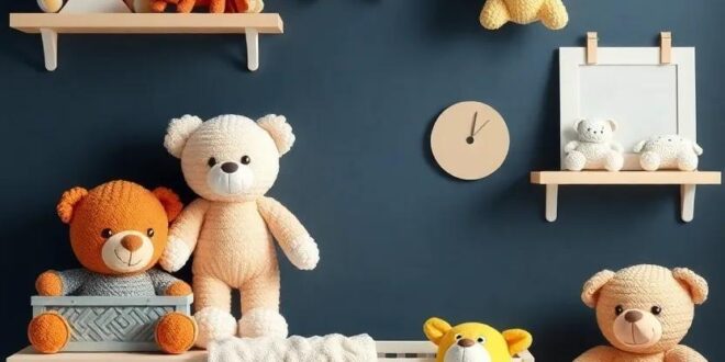25 Adorable Boys Nursery Ideas Featuring Plush Toy Displays for Every Little Dreamer