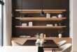 27 Inspiring Ideas for Modern Luxury Dining Rooms with Stunning Floating Shelves