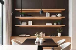 27 Inspiring Ideas for Modern Luxury Dining Rooms with Stunning Floating Shelves
