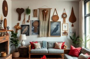 Discover the Charm of an Eclectic Home: Unique Wall Hangings That Tell a Story