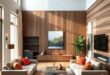 Maximizing Space: Designing a Cozy Open Concept Living Room with High Ceilings
