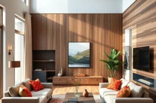 Maximizing Space: Designing a Cozy Open Concept Living Room with High Ceilings