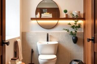 25 Elegant Powder Room Shelf Ideas to Elevate Your Space with Style