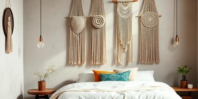 Elevate Your Space: Embracing Boho Vibes with Macrame Wall Hangings in the Bedroom