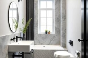 Chic and Timeless: Elevating Your Small Bathroom with Black-and-White Décor Ideas