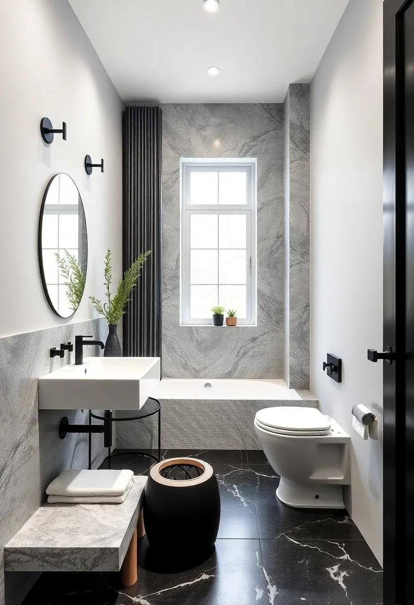 Chic and Timeless: Elevating Your Small Bathroom with Black-and-White Décor Ideas
