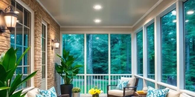 Transform Your Screened Porch: The Beauty of Recessed Lighting in Ceiling Designs