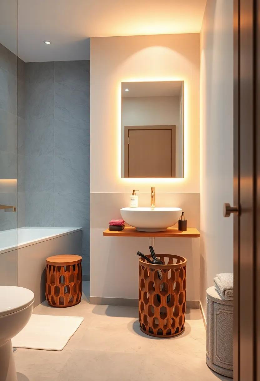 Chic‌ Wastebasket: Select a decorative wastebasket‌ that doesn’t ​compromise your ​style, keeping your bathroom neat⁢ and ‍tidy