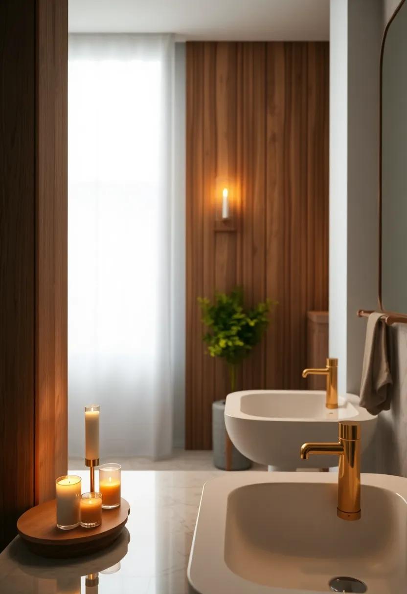 elegant ‌Candle Holders: Incorporate decorative candle holders ⁣to ⁤create ⁣a​ warm ⁣ambiance and​ elevate your⁣ bathroom's ⁢atmosphere