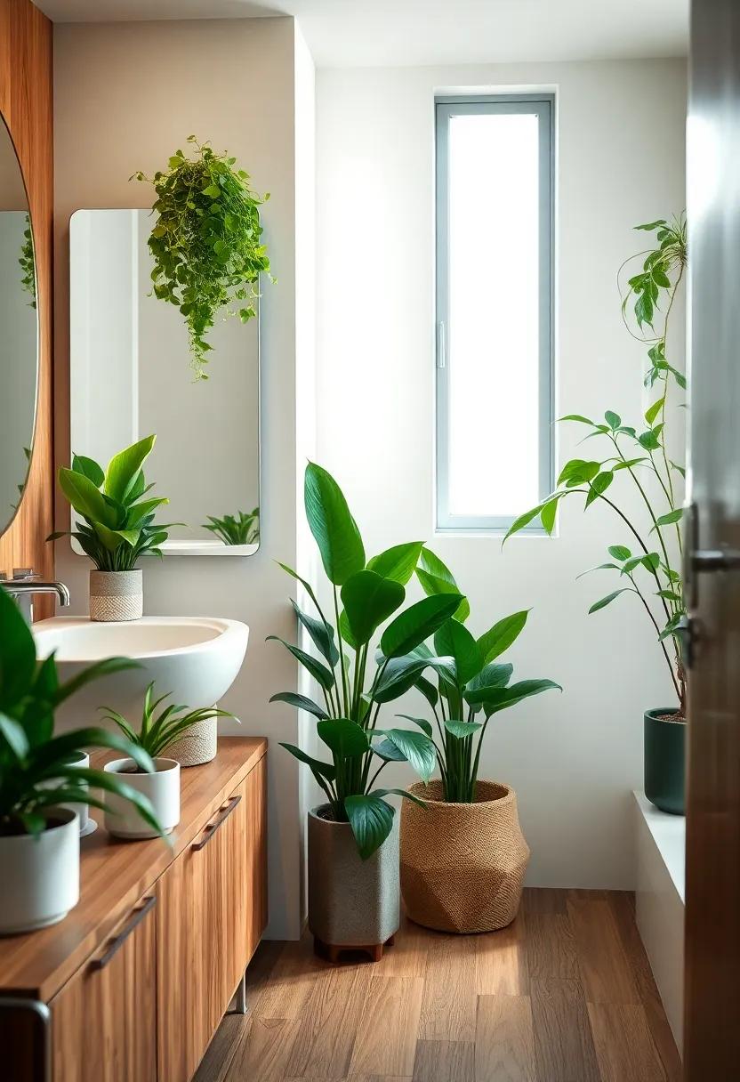 Potted Plants: Add a touch of ​greenery with low-maintenance plants that ‌thrive ⁣in ‌humidity and purify the air