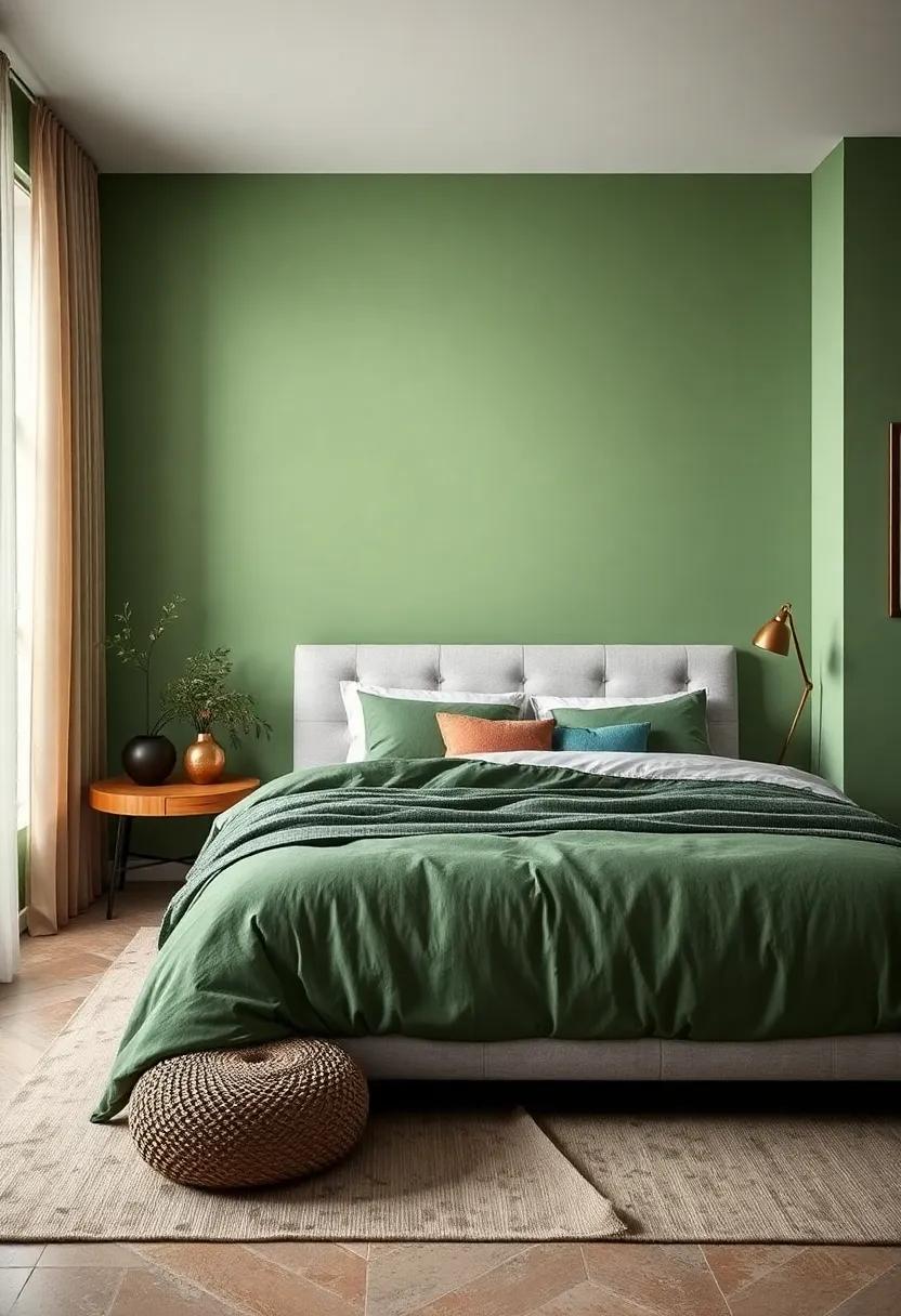 Basil Green: This earthy basil tone adds a subtle richness to the walls, promoting a nurturing and inviting environment