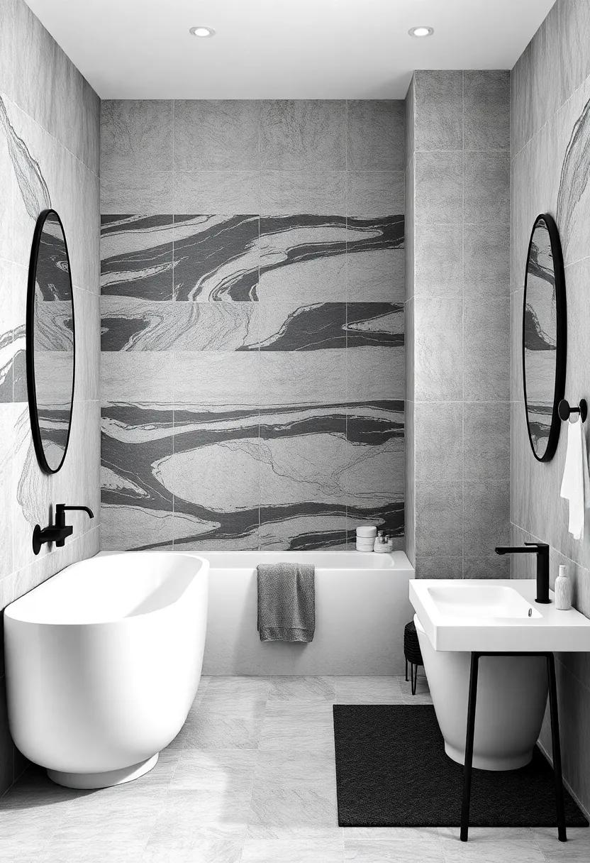 Accent Walls: ​Adding a Dramatic Focal Point with⁣ Black and White