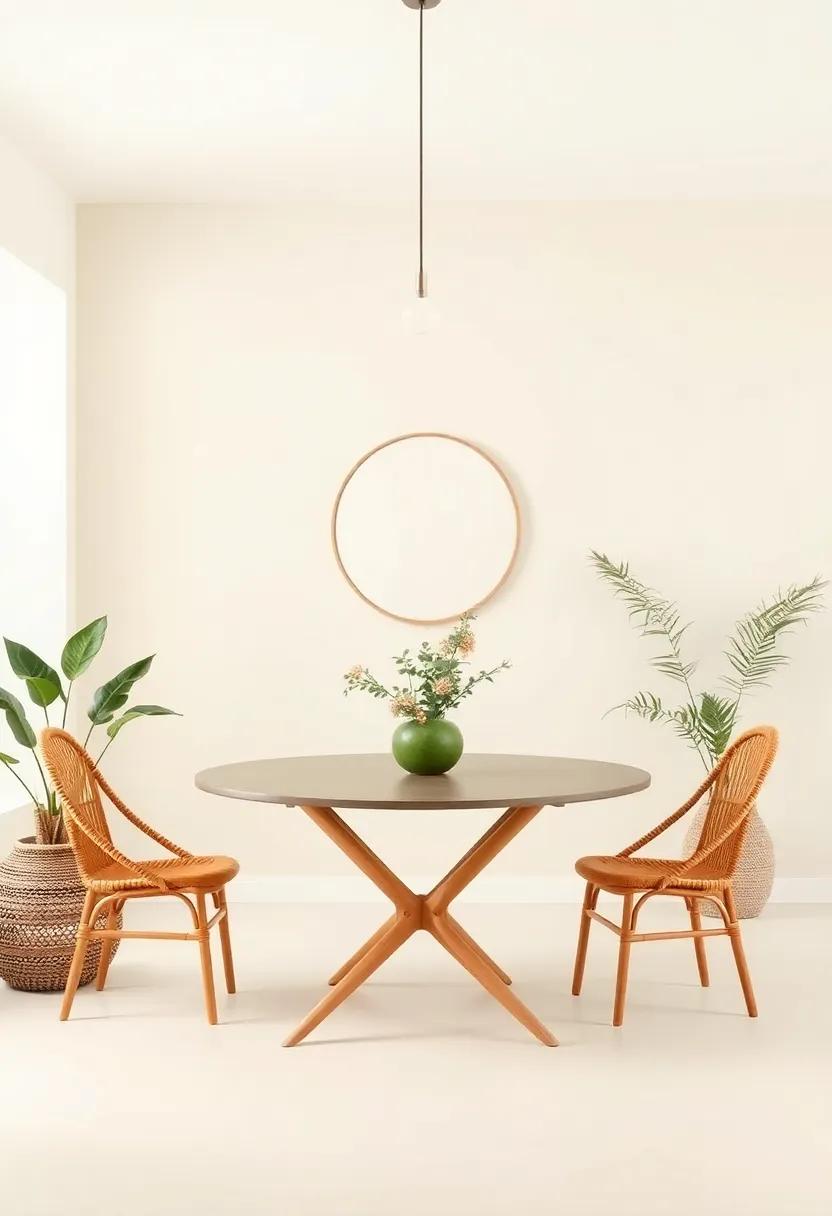 Embrace Earthy Tones: Use warm, earthy colors​ like terracotta, olive green, and sandy beige⁤ to create a ​calming atmosphere in your⁤ dining room